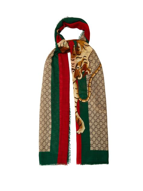 gucci scarf with tiger|gucci neckerchief.